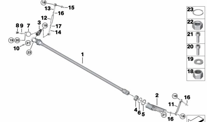 Tornillo cilíndrico M4x30 OEM 07119919955 para BMW Motorrad R1100R, R1100RT, R850R... y más. Original BMW Motorrad.
