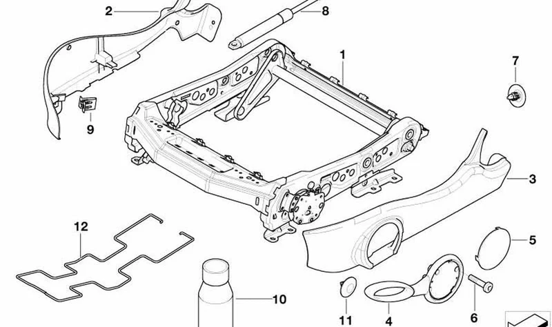 Paramento exterior derecho OEM 52107132838 para MINI R50, R53, Cabrio R52. Original MINI.