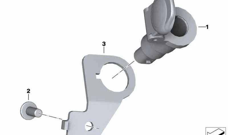 Soporte toma de corriente adicional OEM 61348551216 para BMW Motorrad S 1000 XR (K49) 2014-2019. Original BMW Motorrad.