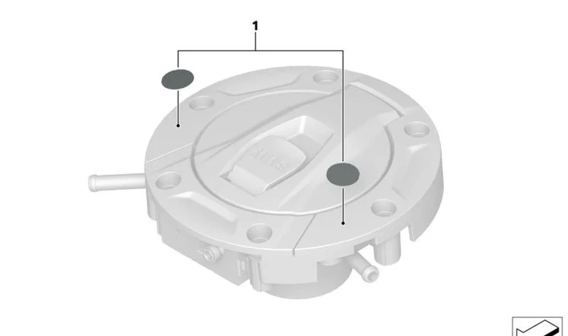 Placa de indicaciones sobre combustible OEM 71229457096 para motos BMW R 1300 GS, R 1250 GS, F 750 GS, S 1000 XR, K 1600 GT… y más. Original BMW Motorrad.