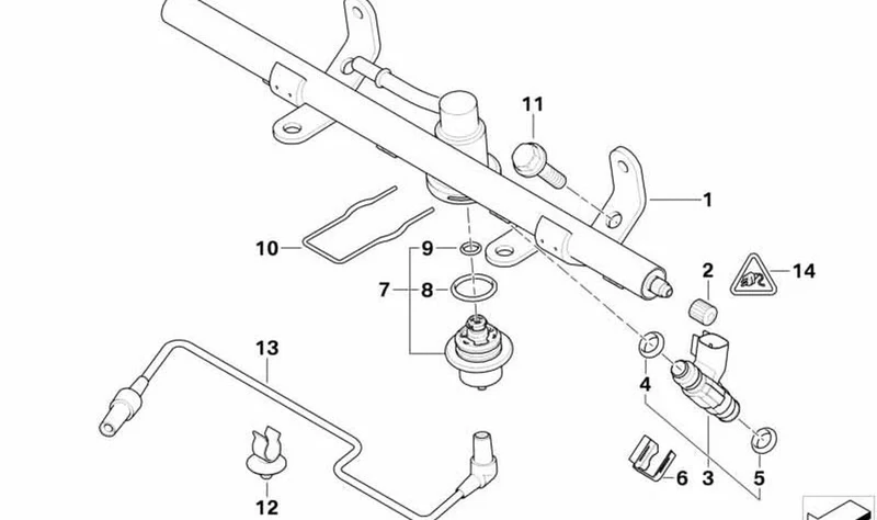 Conducto de depresión OEM 13517515136 para MINI R53, Cabrio R52. Original MINI.