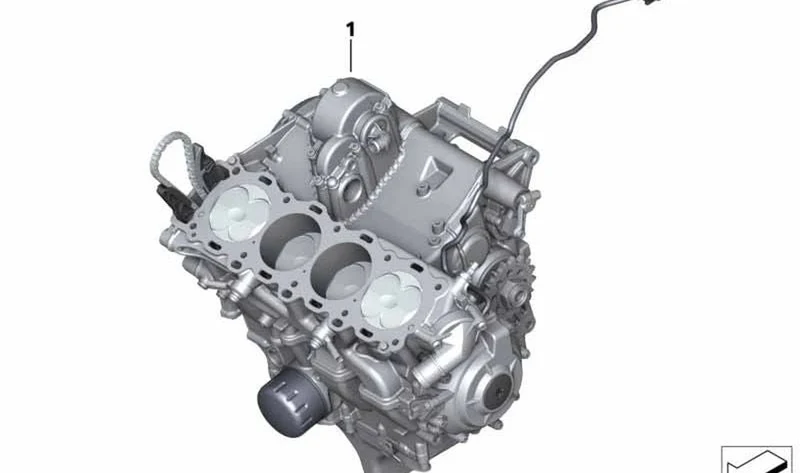 Motor completo OEM 11009480978 para BMW Motorrad S 1000 RR (K67) 2019-2022. Original BMW Motorrad.