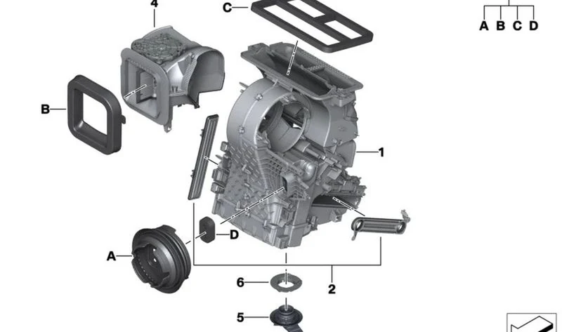 Salida de agua de condensación OEM 64119139887 para MINI F56, F55, Clubman F54, Countryman F60... y más. Original MINI.