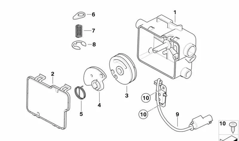 Muelle de presión OEM 32737668728 para BMW Motorrad R 1200 RT, R 900 RT, R 1200 CL. Original BMW Motorrad.