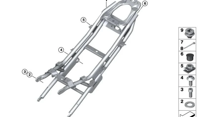 Caperuza OEM 46518546628 para motos BMW G 310 GS, G 310 R, G 310 RR. Original BMW Motorrad.