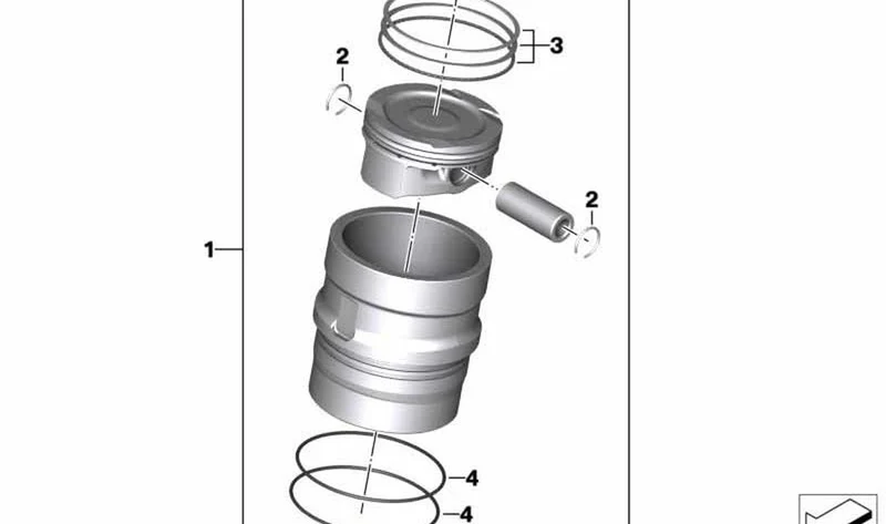 Anillo de seguridad OEM 11258562782 para BMW Motorrad G 310 RR, G 310 GS, G 310 R. Original BMW Motorrad.