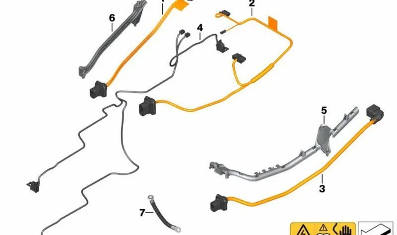 Guía cable OEM 61278525592 para BMW Motorrad C evolution (K17) 2014-2020. Original BMW Motorrad.