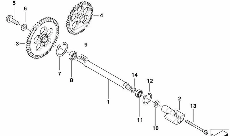 Polea intermedia OEM 11277677329 para motos BMW R 1200 GS, R 1200 RT, R 1200 R, R 1200 ST, R 1200 S... y más. Original BMW Motorrad.