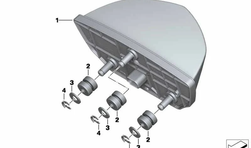 Luz trasera LED OEM 63218525605 para motos BMW R nineT, R 1200 GS, S 1000 XR, F 900 R, C 400 X... y más. Original BMW Motorrad.