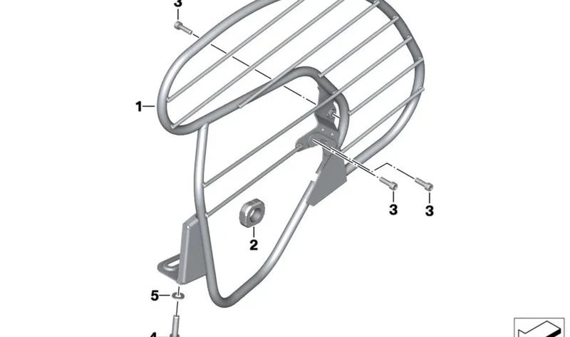 Arandela OEM 33358522751 para BMW Motorrad G 310 GS, G 310 R. Original BMW Motorrad.