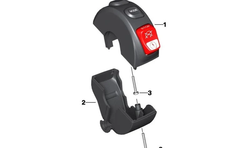 Interruptor combinado derecho OEM 61318414990 para BMW Motorrad R 18 B, R 18 Transcontinental. Original BMW Motorrad.