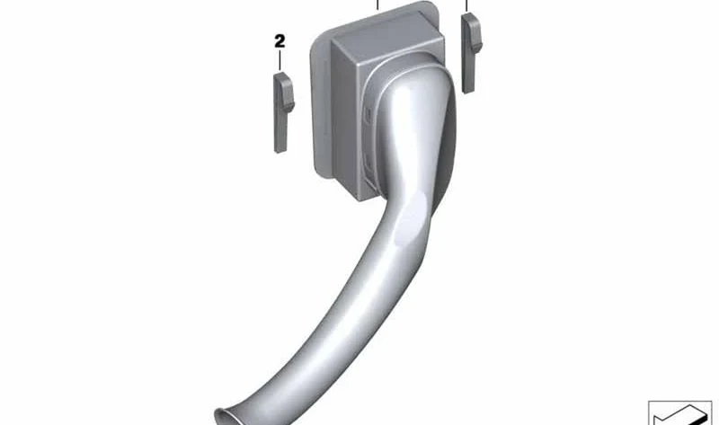 Tubuladura de aspiración OEM 13717699060 para motos BMW F 800 R (K73). Original BMW Motorrad.