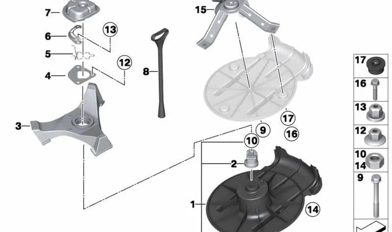 Perno roscado M10X130MM OEM 07149137823 para MINI R56, R56 LCI, Cabrio R52, Coupé R58. Original MINI.