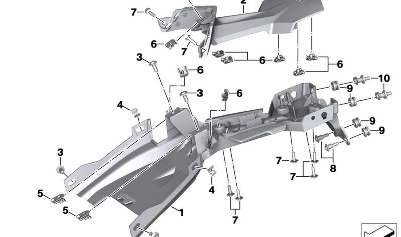 Tapacubos trasero OEM 46628396361 para motos BMW F 900 R, F 900 XR... y más. Original BMW Motorrad.