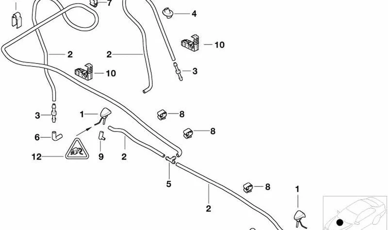 Difusores calentables OEM 61667045429 para MINI R50, R53, Cabrio R52. Original MINI.