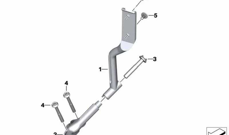 Soporte luces de contornos izquierda OEM 63178548567 para BMW Motorrad R 1200 RT, R 1250 RT. Original BMW Motorrad.