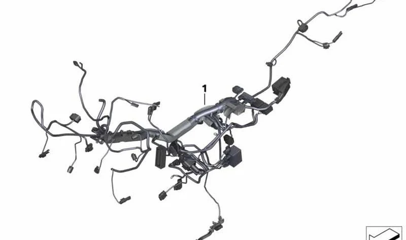Mazo de cables principal OEM 61119480817 para BMW Motorrad R 1250 RT, R 1200 RT (K52). Original BMW Motorrad.