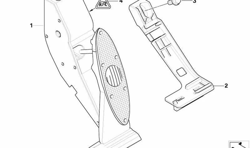 Módulo de pedal acelerador OEM 35426786284 para MINI R50, R53, Cabrio R52. Original MINI.