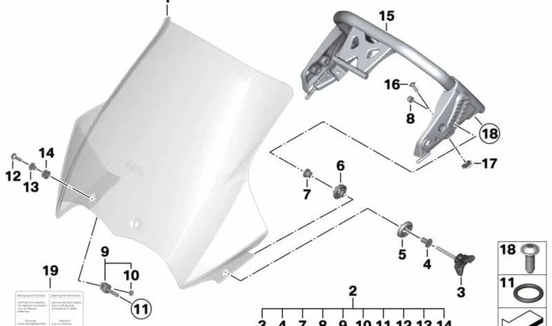 Arandela dentada derecha OEM 46637673916 para motos BMW R1200GS (K25). Original BMW Motorrad.