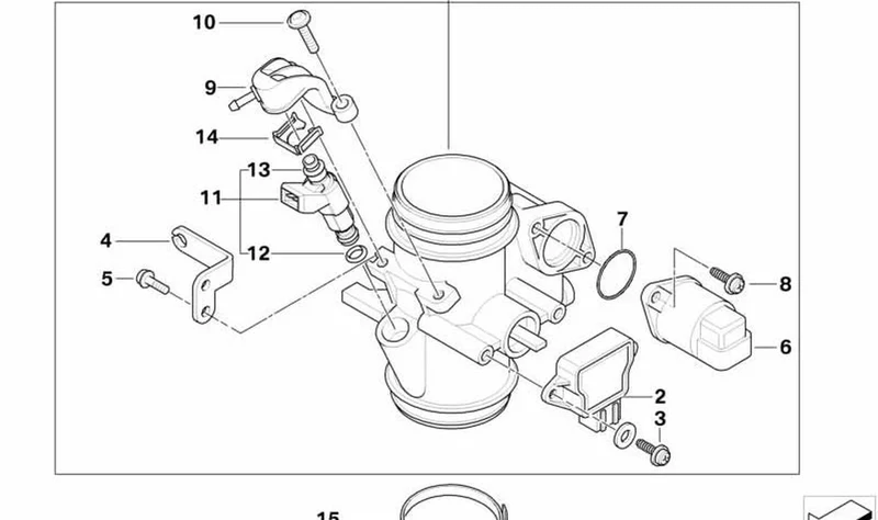 Válvula de inyección OEM 13647685373 para motos BMW F 650 GS, F 650 CS, G 650 GS, G 650 X... y más. Original BMW Motorrad.