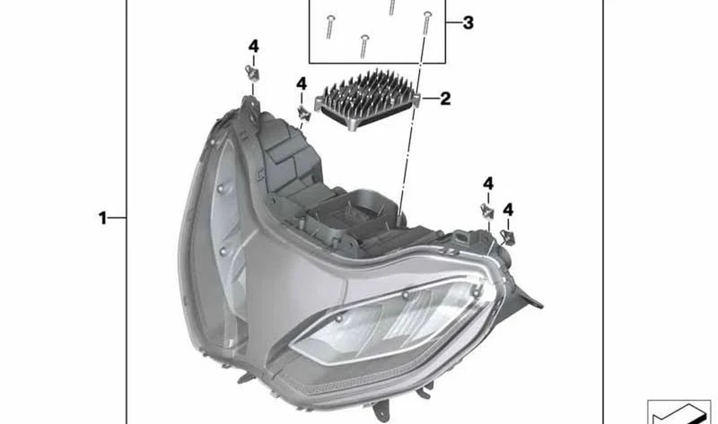 Juego de tornillos OEM 63128394832 para motos BMW R1200GS, R1250GS, R1250GS Adventure... y más. Original BMW Motorrad.