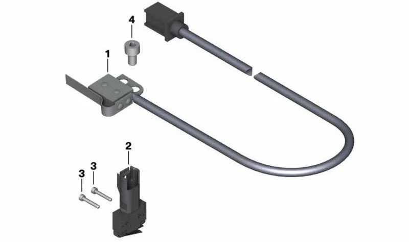 Interruptor luz de freno OEM 61312305855 para BMW Motorrad K1200LT, R1150RT, R850RT. Original BMW Motorrad.