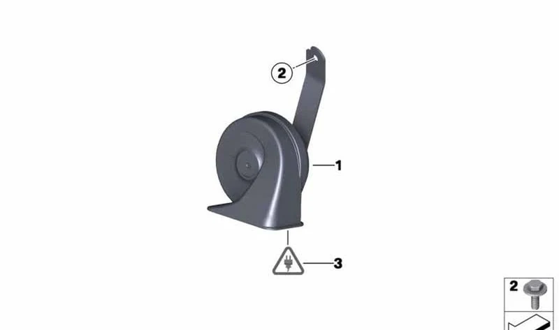 Bocina tonos bajos OEM 61339807170 para MINI Countryman R60, Paceman R61. Original MINI.