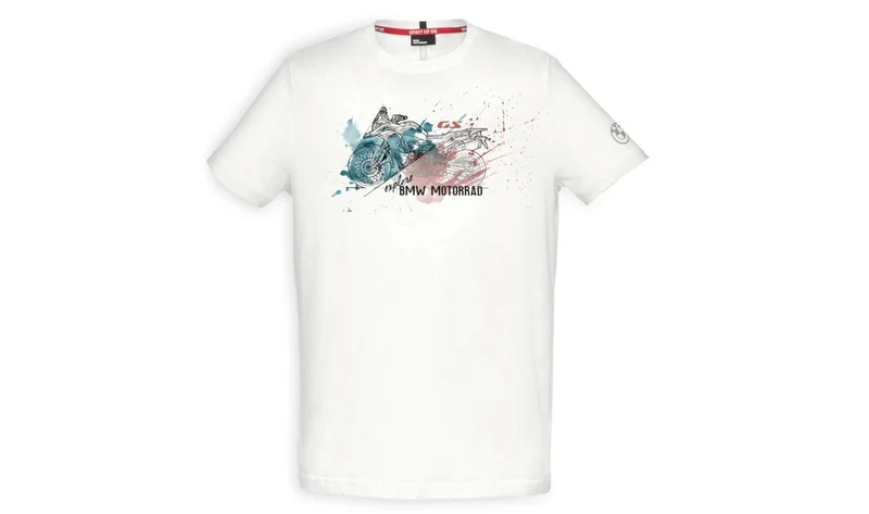 Camiseta blanca talla S OEM 76615A80FB5 para BMW Motorrad F850GS. Válido para BMW. Original BMW Motorrad.