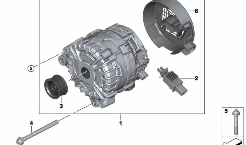 Juego de escobillas de carbono OEM 12315A284C9 para MINI F56, F55, Clubman F54, Cabrio F57, Countryman F60... y más. Original MINI.
