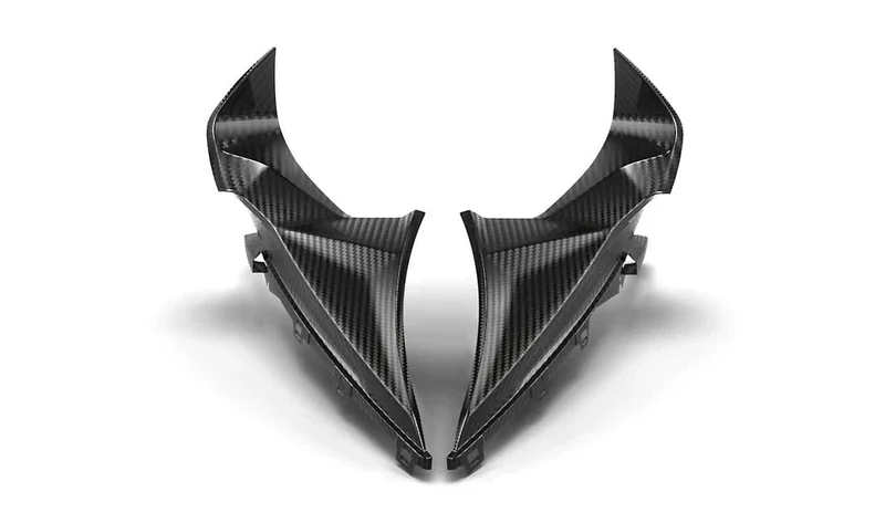 Panel lateral superior izquierdo de carbono OEM 77311667883 para BMW Motorrad S 1000 RR (K66, K67), M 1000 RR (K66). Original BMW Motorrad.