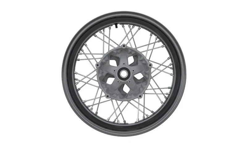 Rueda de radios trasera negra 5,5x17 OEM 36318569539 para motos BMW R nineT, R nineT Pure, R nineT Scrambler, R nineT Racer. Original BMW Motorrad.