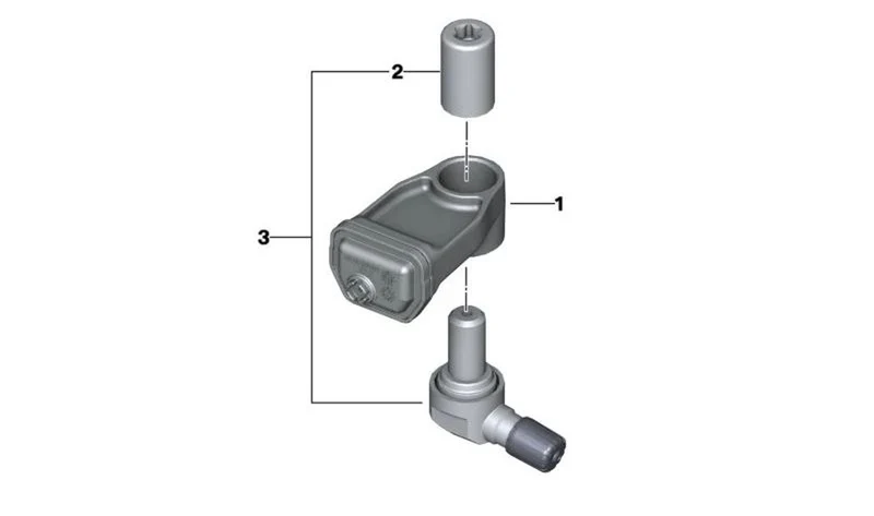 Sensor RDC OEM 36317914365 para motos BMW R1200GS, R1250GS, F750GS, F850GS, K1600GT, S1000RR... y más. Original BMW Motorrad.