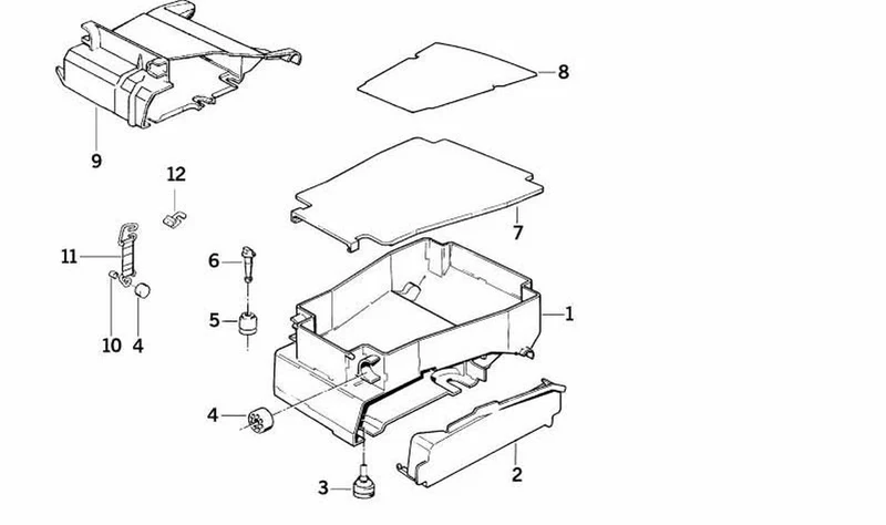 Soporte mecanismo de mando OEM 61351459782 para BMW Motorrad K75, K100, K100 LT, K100 RS… y más. Original BMW Motorrad.