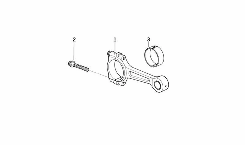 Semicojinete amarillo OEM 11241460067 para motos BMW K 1200 GT, K 1200 RS, K 75... y más. Original BMW Motorrad.