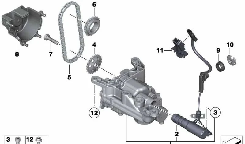 Rueda de cadena OEM 11417548872 para MINI R56, R55, R57, R58, R59, R60, R61... y más. Original MINI.