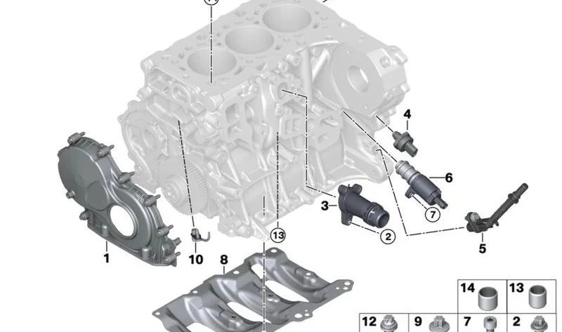 Tobera de inyección de aceite OEM 11428576334 para MINI F56, F55, Clubman F54, Cabrio F57, Countryman F60... y más. Original MINI.