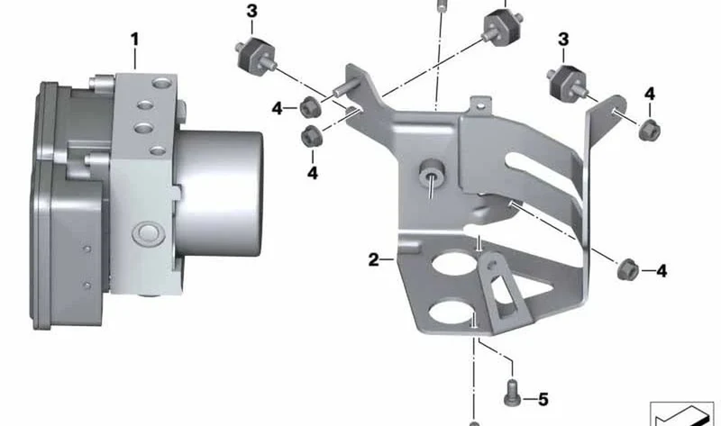 Modulador de presión Integral ABS gen.2 OEM 34518526235 para BMW K1600GT, K1600GTL. Original BMW Motorrad.
