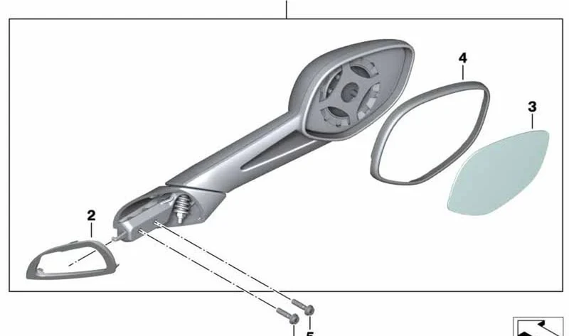 Apoyo izquierdo OEM 51167727585 para motos BMW K 1600 GT, K 1600 GTL, K 1600 Bagger... y más. Original BMW Motorrad.