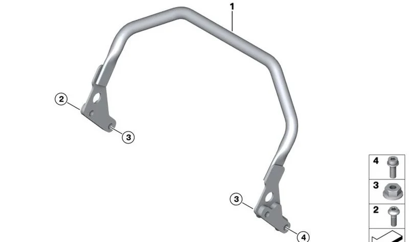 Tornillo ISA M6X18-8.8-ZNNIV OEM 07129907195 para motos BMW R1200GS, R1250GS, K1600GT... y más. Original BMW Motorrad.