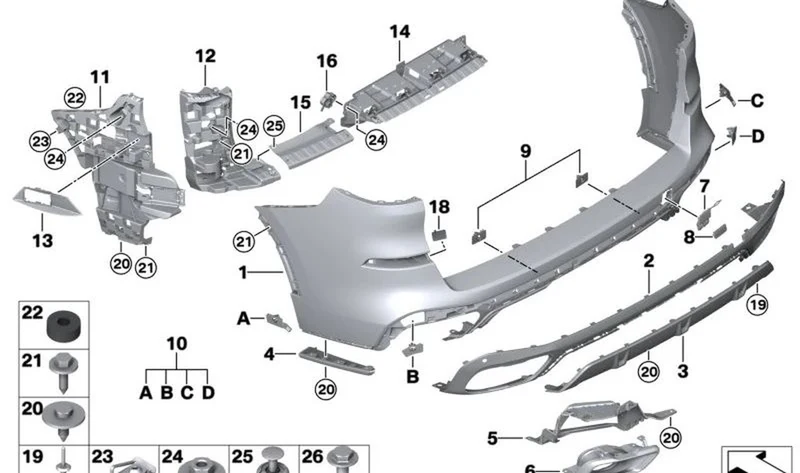 Tornillo hexagonal OEM 07149809191 para MINI Paceman R61, Cooper R50, R52, R53... y más. Original MINI.