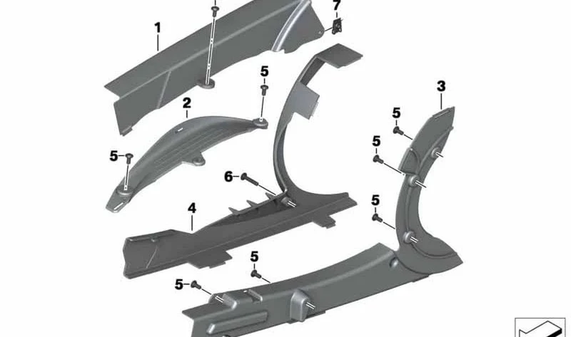 Cubrecorreas inferior interior OEM 46628526813 para BMW F800GT, F800S, F800ST. Original BMW Motorrad.
