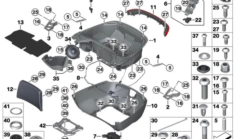 Mazo de cables Topcase OEM 61111692246 para motos BMW R 18 B, R 18 Transcontinental. Original BMW Motorrad.