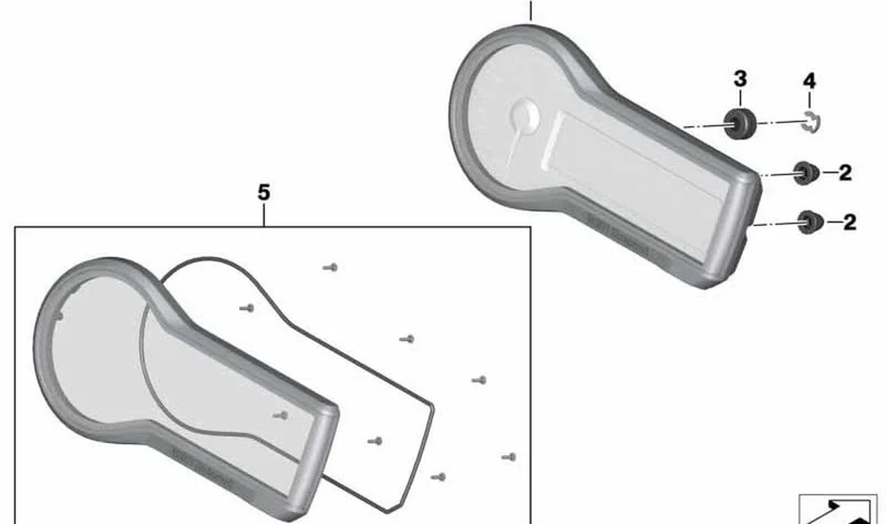 Cuadro de instrumentos OEM 62111691882 para BMW Motorrad R1200R, R1250R, R1200RS, R1250RS. Original BMW Motorrad.