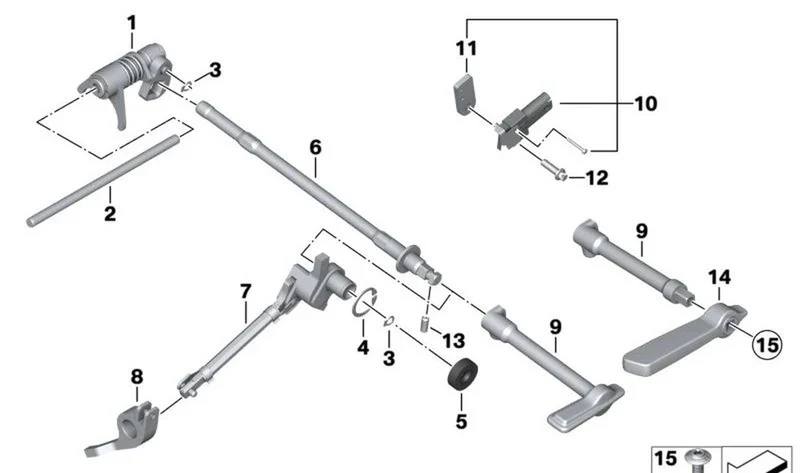 Espiga roscada OEM 07119909813 para motos BMW R18, R18 Classic, R18 B, R18 Transcontinental. Original BMW Motorrad.