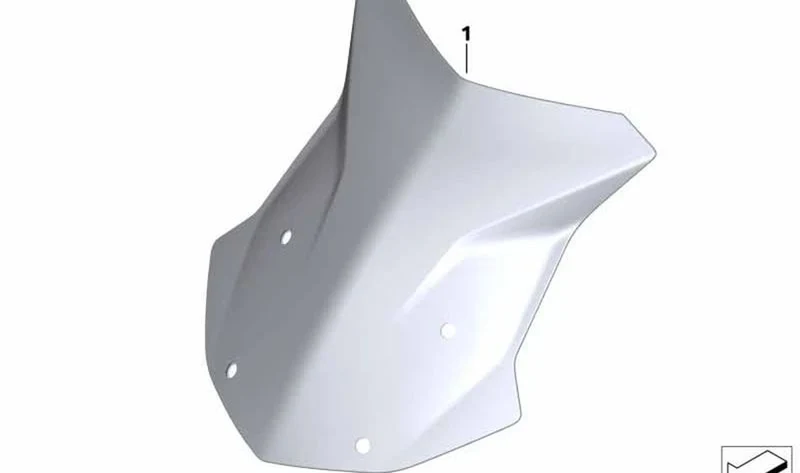 Parabrisas OEM 46638404850 para motos BMW R1200GS, R1250GS, R1200GS Adventure, R1250GS Adventure. Original BMW Motorrad.