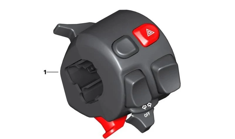 Interruptor combinado izquierdo OEM 61318534547 para motos BMW C600 Sport. Original BMW Motorrad.