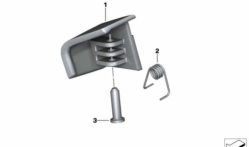 Palanca de acción derecha OEM 46638534642 para BMW Motorrad C 600 Sport, C 650 Sport. Original BMW Motorrad.