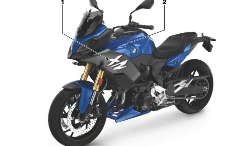 Inscripción revestimiento lateral izquierdo SPORT 22 OEM 51147914755 para BMW Motorrad F 900 XR (K84). Original BMW Motorrad.