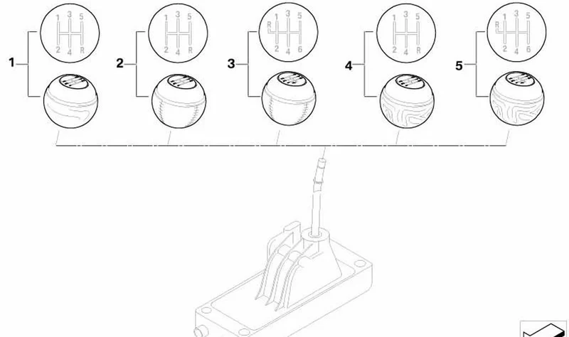 Pomo de cambio de marchas madera/cromo 6 velocidades OEM 25117542273 para MINI R50, R52, R53. Original MINI.