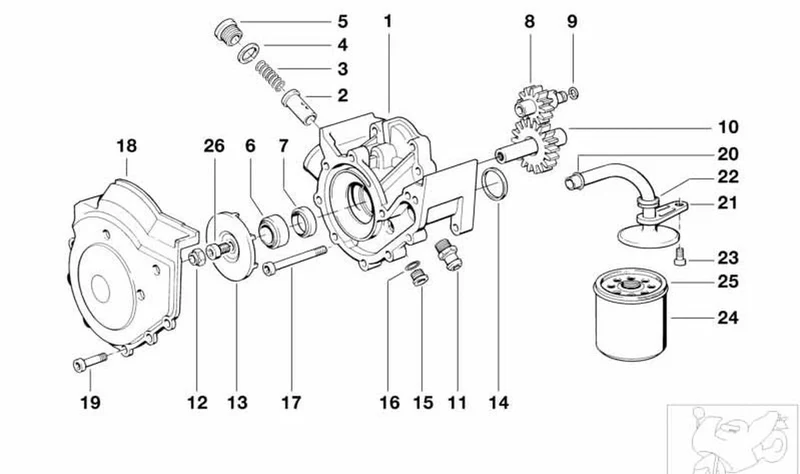 Rueda de paletas OEM 11511460024 para motos BMW K 75, K 100, K 100 RS, K 100 LT... y más. Original BMW Motorrad.